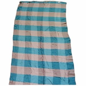 Turquoise & Brown Plaid Scarf Fringe Fall Spring Boho bohemian shabby chic